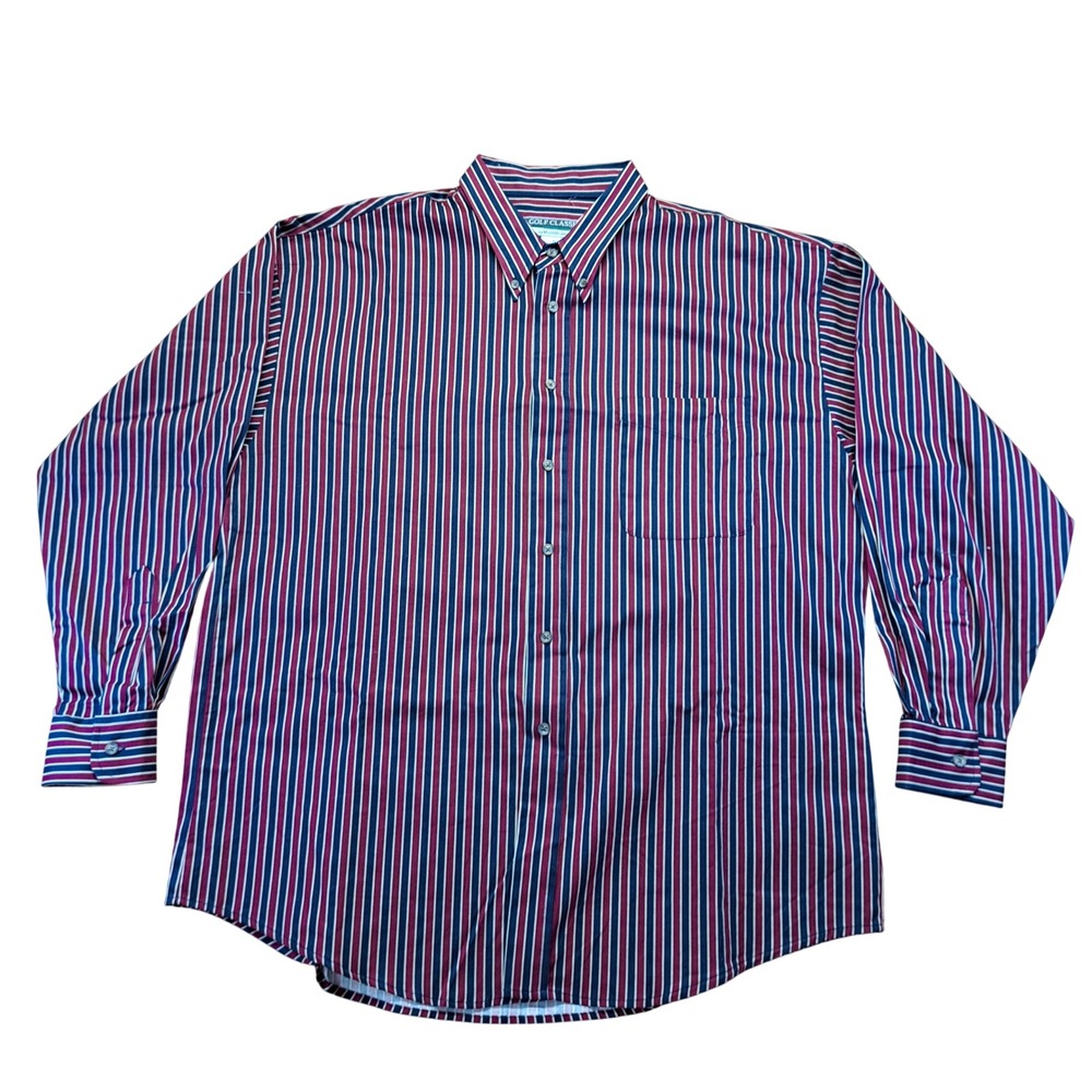 Munsingwear‎ Golf Classics Shirt Mens XL Multi Stripe Excellent Button Down
